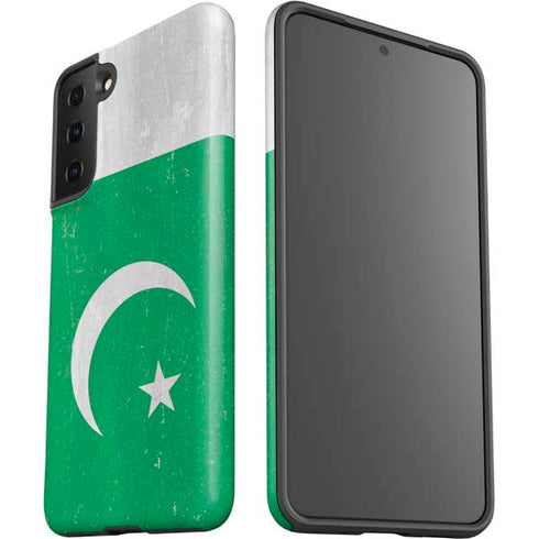 Pakistan Flag Distressed Galaxy S21 Plus 5G Pro Case